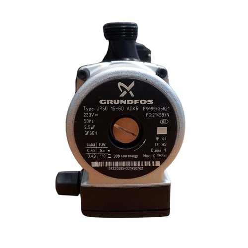 SİRKÜLASYON POMPASI GRUNDFOS UPS 15-60 110W 2 DEVİR KLEMENS