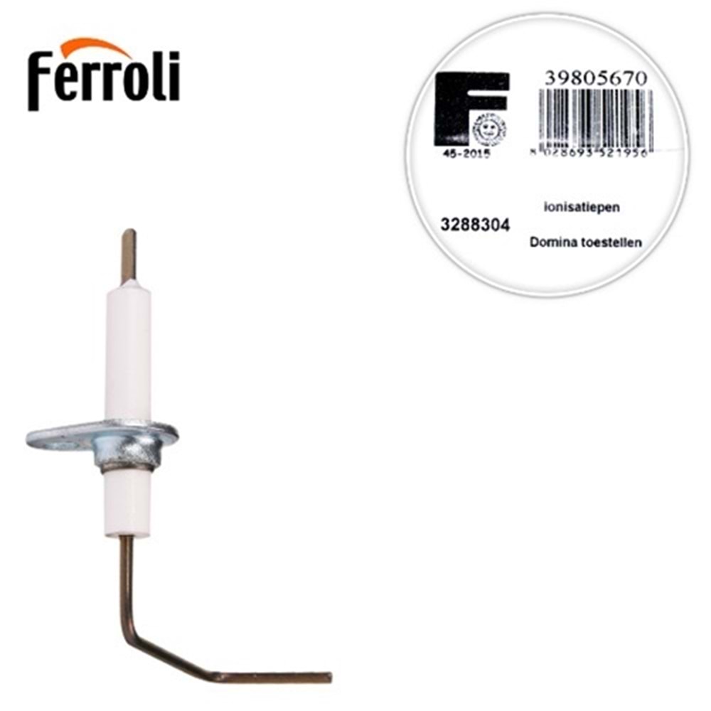 ATEŞLEME ELEKTRODU FERROLI 39805670 C24E/F24E DOMINA