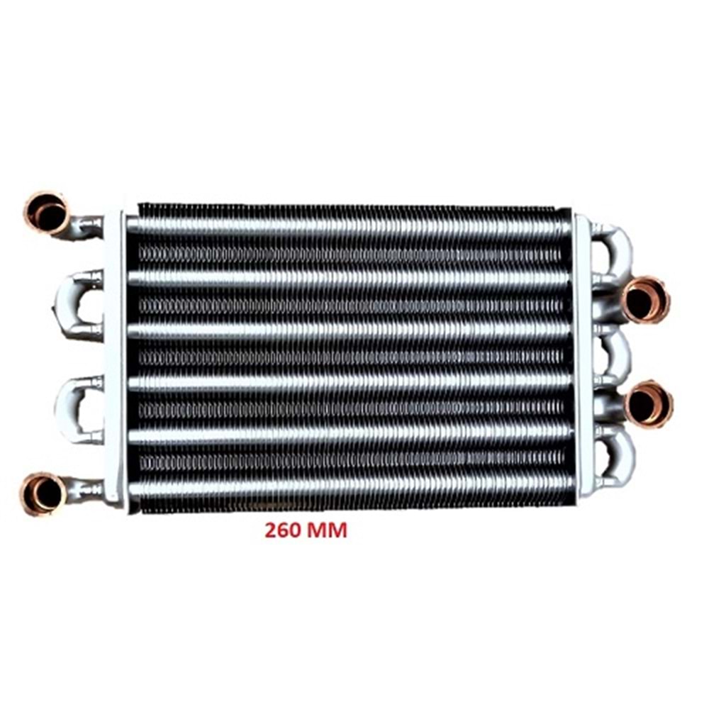 ANA EŞANJÖR VALMEX AIRFEL DIGIFEL 28KW 260MM ARISTON EGIS IMMERGAS EOLOSTAR