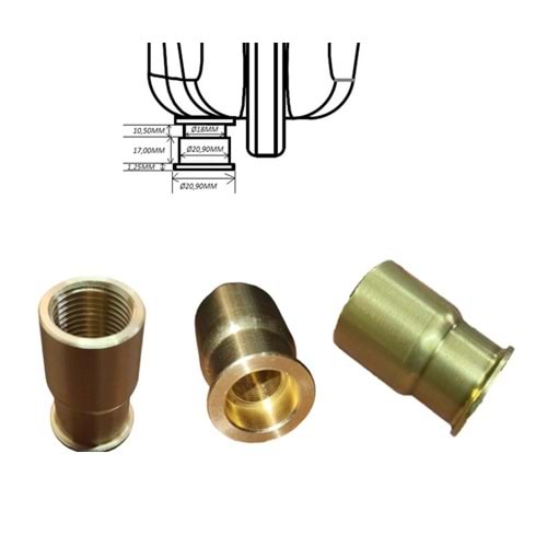 GENLEŞME TANKI REDÜKSİYON NİPEL GENEROUS BAYMAK BAXI IDEAL LOGIC 3/8-GEÇME