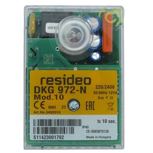 HONEYWELL BURNER CONTROL 0432010U DKG 972-N MOD.10