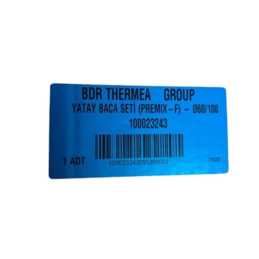 YATAY BACA SETİ BAXI BAYMAK PREMIX+DİRSEK TAKIM SET Ø60/100 ORGINAL