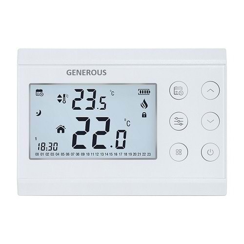 GENEROUS ODA TERMOSTATI KABLOLU PROGRAMLI RT013P