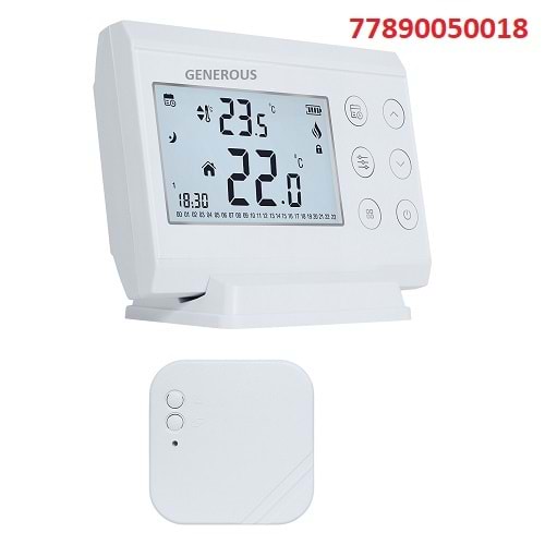 GENEROUS ODA TERMOSTATI KABLOSUZ PROGRAMLI FON IŞIKLI RT018RF