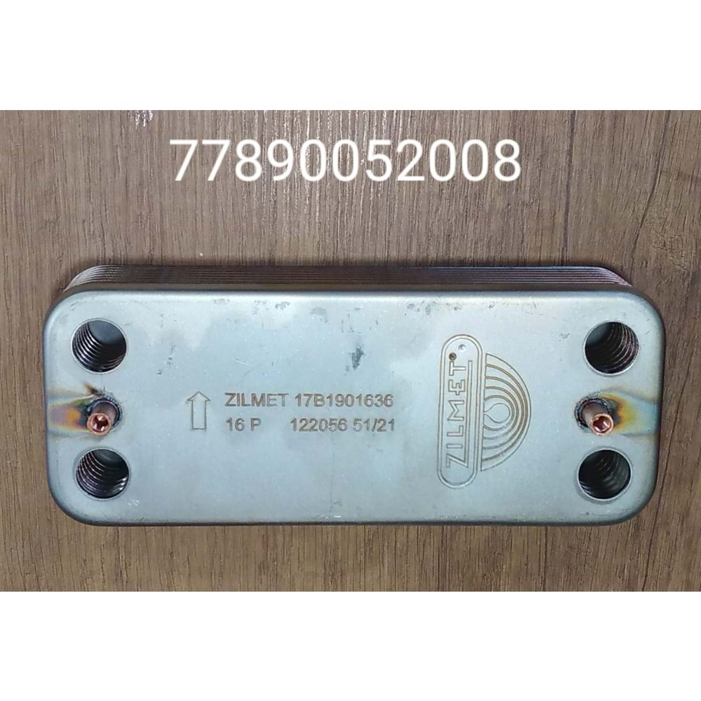 PLAKA EŞANJÖR ZILMET 16 PLAKA ESKİ SERENA ECA UNO CONFEO 17B1901626 148 MM