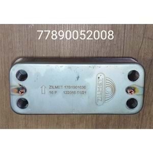 PLAKA EŞANJÖR ZILMET 16 PLAKA ESKİ SERENA ECA UNO CONFEO 17B1901626 148 MM