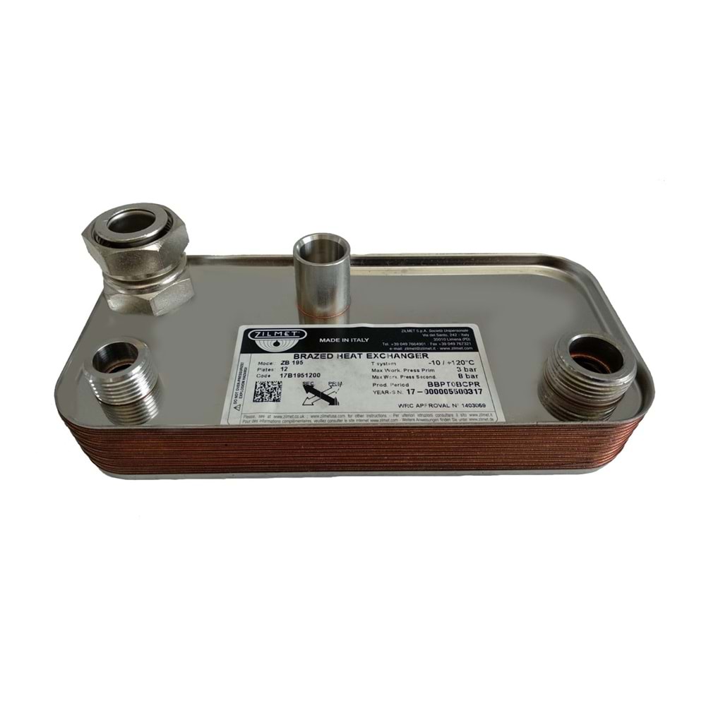 PLAKA EŞANJÖR ZILMET 12 PLAKA MICRA SANICA AUER 17B1951200-1200N