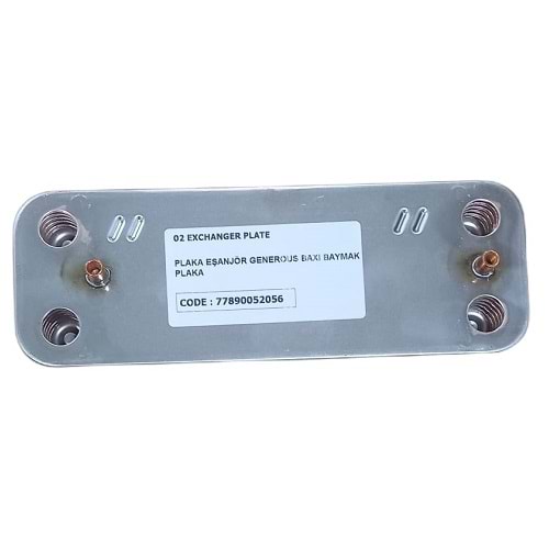 PLAKA EŞANJÖR GENEROUS BAXI LUNA 3 BAYMAK 12 PLAKA 156,50MM