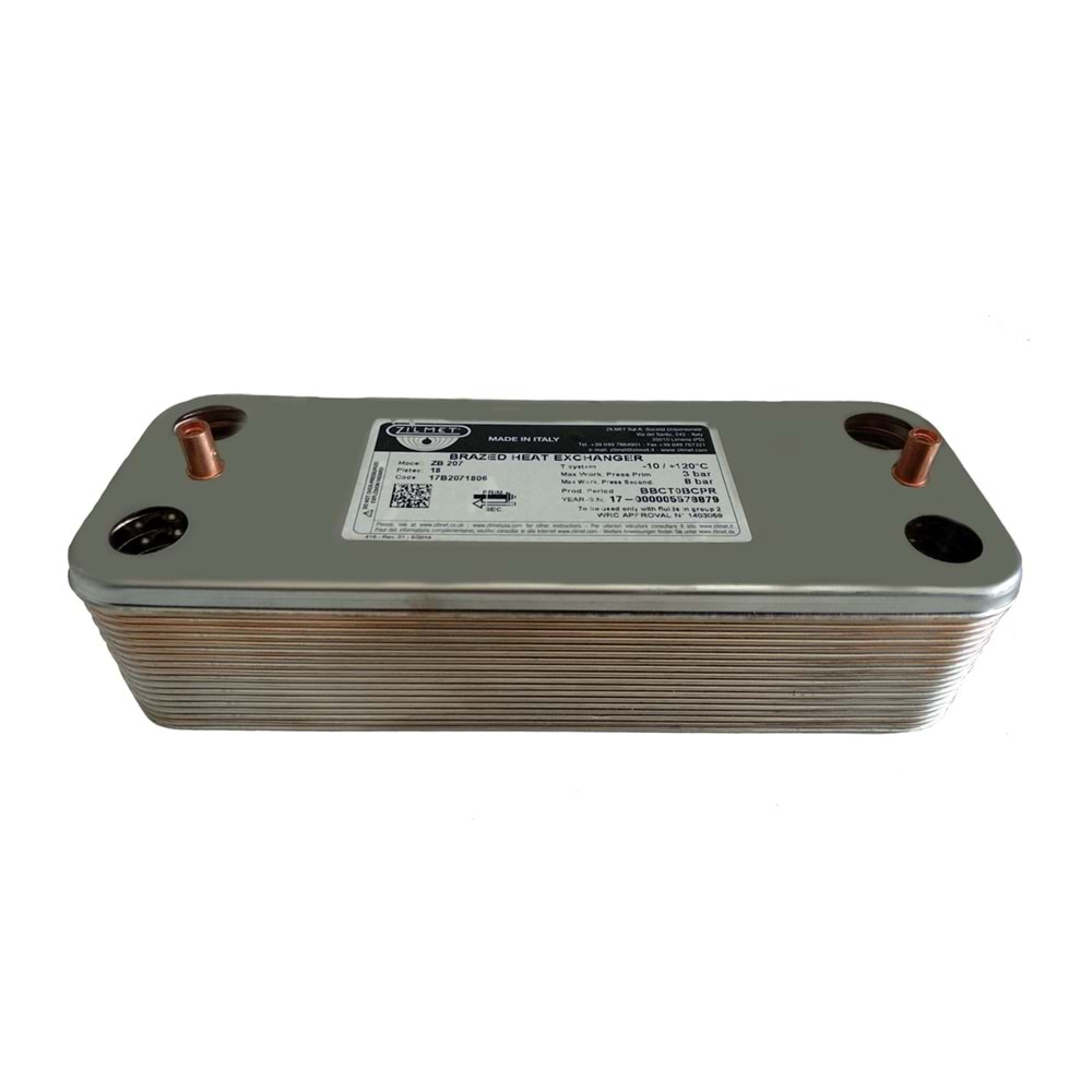 PLAKA EŞANJÖR ZILMET 16 PLAKA ADEN NEVA BAYKAN FERROLI 166MM