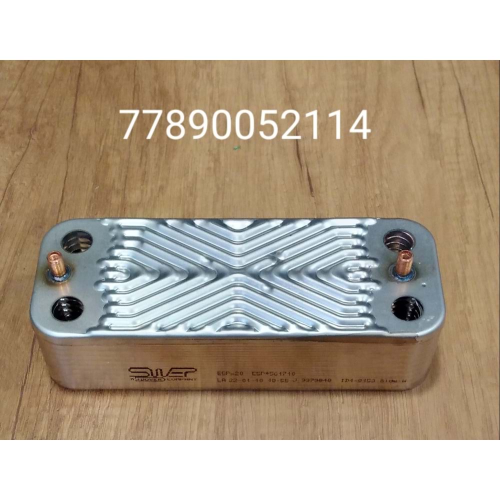 PLAKA EŞANJÖR SWEP 20 PLAKA ECO5-LUNA5 AIRFEL YENI NESIL ENERJI VERIMLI 160MM
