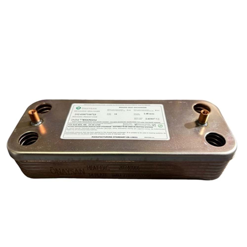 PLAKA EŞANJÖR ÖNAYSAN 14 PLAKA ECA ESKİ SERENA CITIUS PREMIX 148 MM
