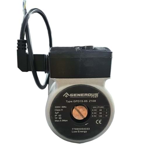 SİRKÜLASYON POMPASI GENEROUS 120W GPD 15-6S Z108 GRUNDFOS UYUMLU