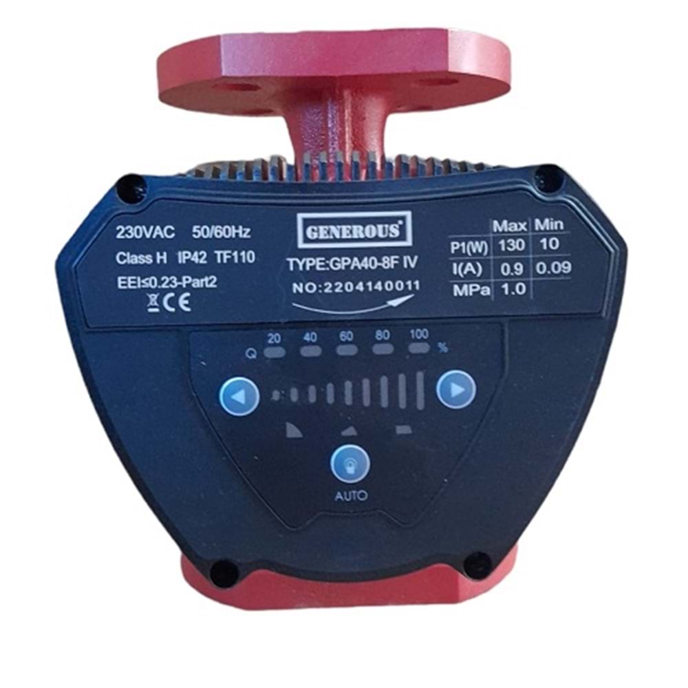 SİRKÜLASYON POMPASI GENEROUS PWM ERP GPA40-8 F IV 220MM MAX.130W 8M-Q8,5-FLANGED
