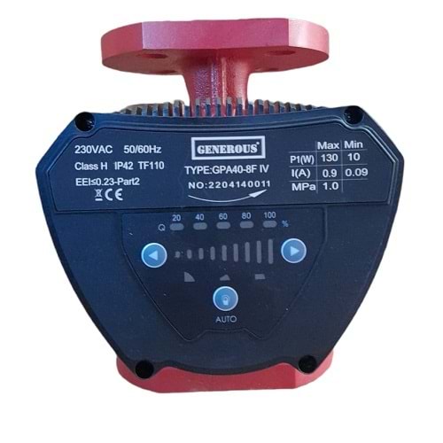 SİRKÜLASYON POMPASI GENEROUS PWM ERP GPA40-8 F IV 220MM MAX.130W 8M-Q8,5-FLANGED