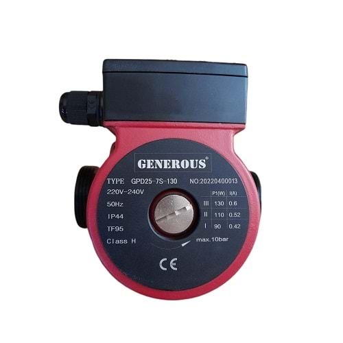 SİRKÜLASYON POMPASI GENEROUS GPD25-7S 130MM 130W 6,5M-Q4-1 1/2
