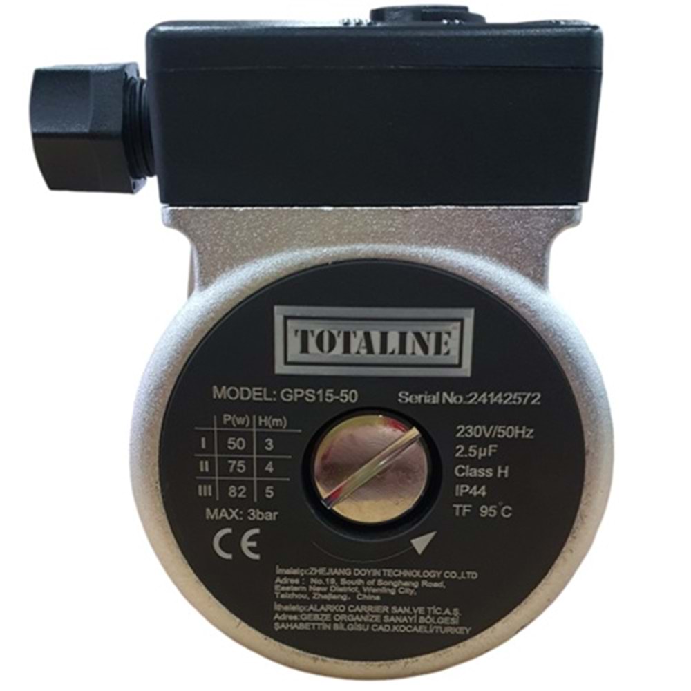 POMPA MOTOR TOTALINE GRUNDFOS TYPE GPS 15-50 MOTOR 82W