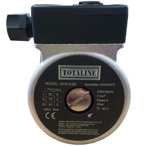 POMPA MOTOR TOTALINE GRUNDFOS TYPE GPS 15-50 MOTOR 82W
