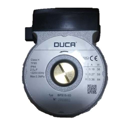 SİRKÜLASYON POMPASI DUCA BOSCH 84W WILO TİP MOTOR SAAT YÖNÜ TERS