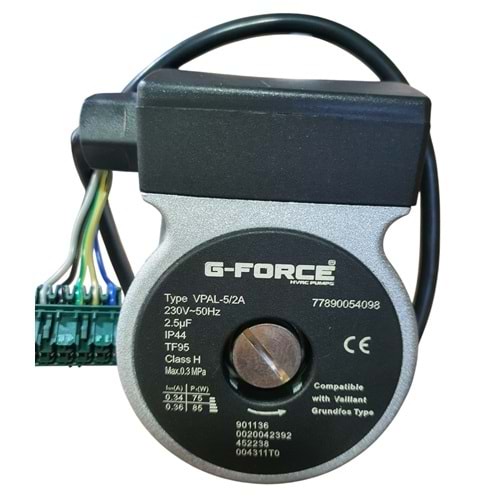 POMPA MOTOR G-FORCE VAILLANT GRUNDFOS TİP 5 PIN DATA KABLO VPAL-5/2A 85W/75W