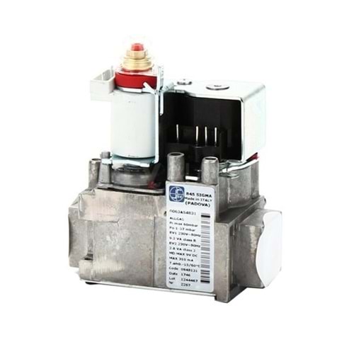 SIT SIGMA 0845131 GAZ VALFİ 220V BAYMAK BAXI ROCA BEYAZ BOBİN İÇ DİŞLİ 3/4