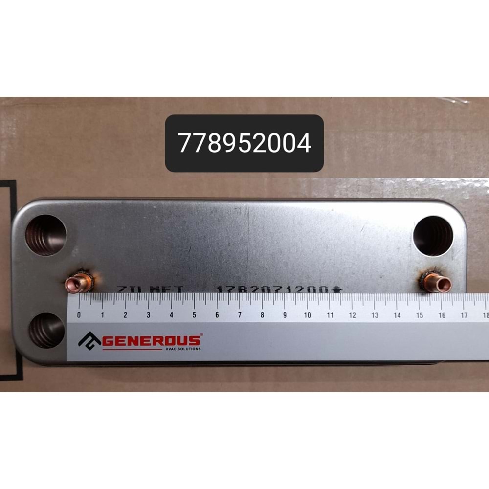 PLAKA EŞANJÖR ZILMET 12 PLAKA BAYMAK BAXI LUNA 3 17ST071200 156,50 MM