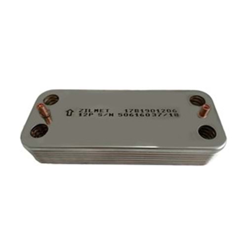 PLAKA EŞANJÖR ZILMET 12 PLAKA VIESSMAN 1D YENİ SERENA 17B1901224 154 MM