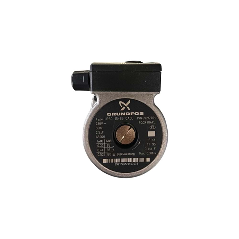 GRUNDFOS SİRKÜLASYON POMPASI UPS 15-65 CAOD 120W 3 DEVİR KLEMENS
